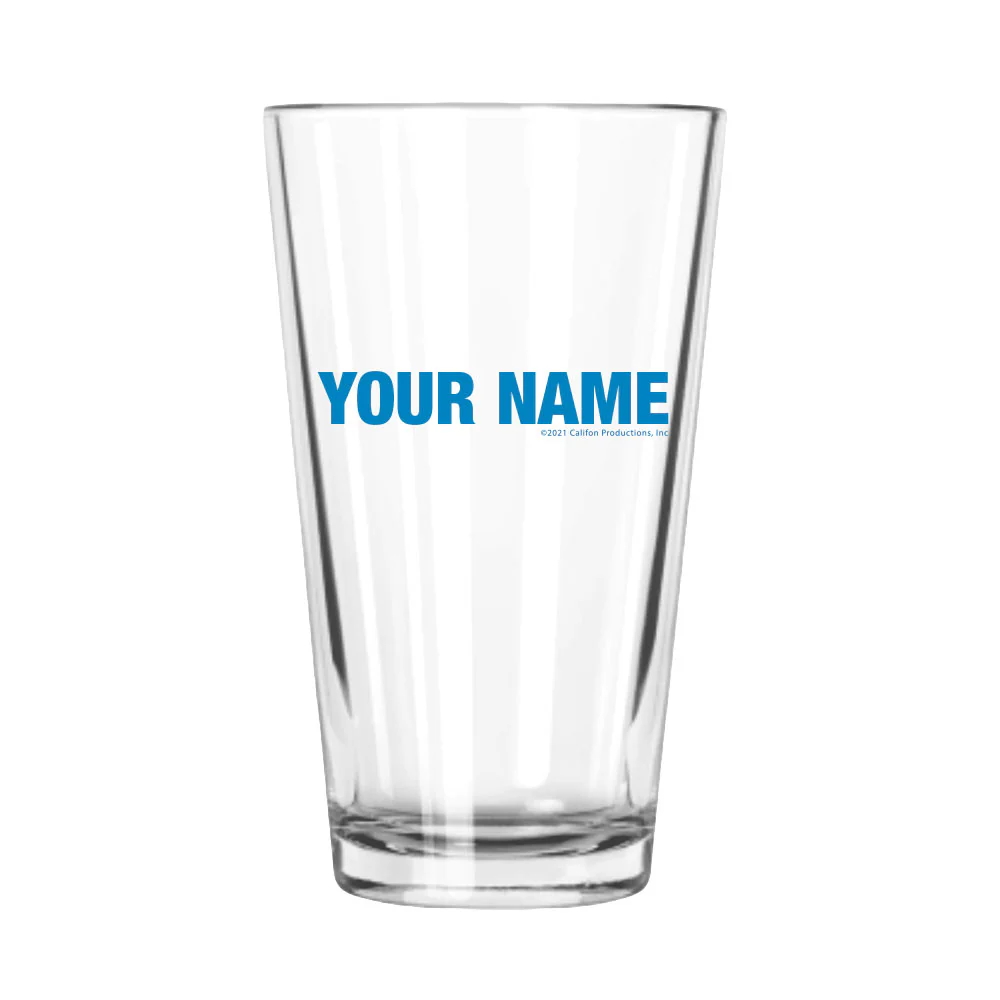 Wheel of Fortune Burst Logo Personalized Pint Glass - Image 3